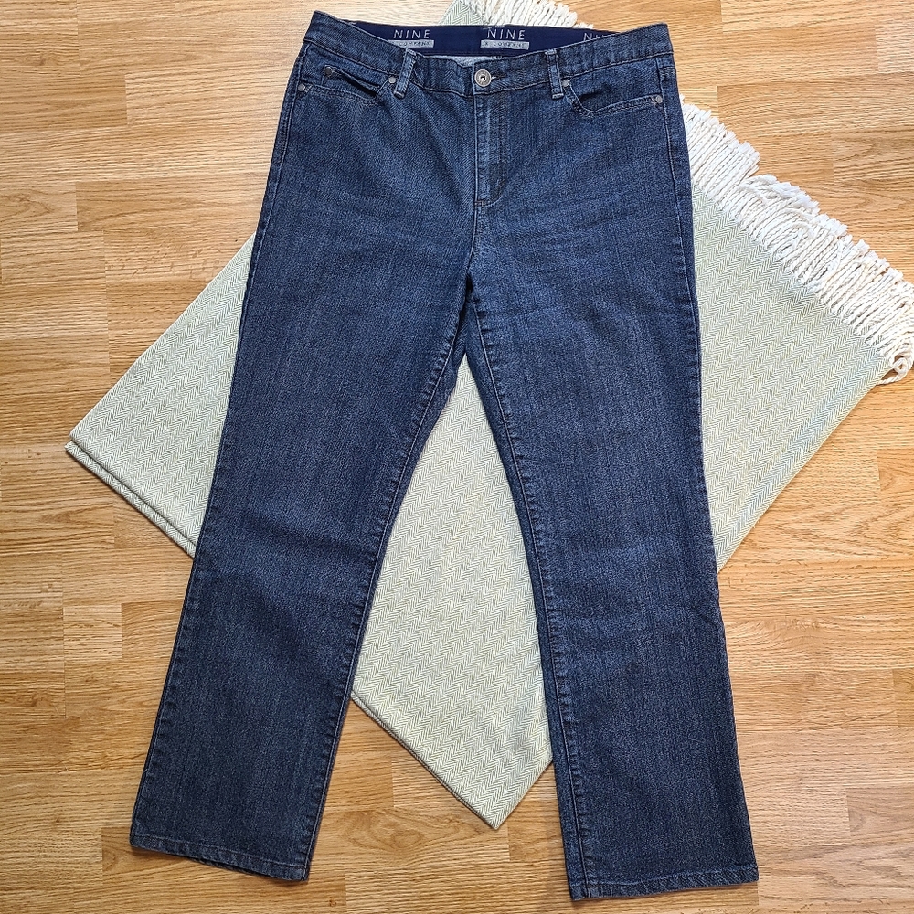 Nine & Company Women's Y2K Mom Straight-leg Blue Jeans waist size 34